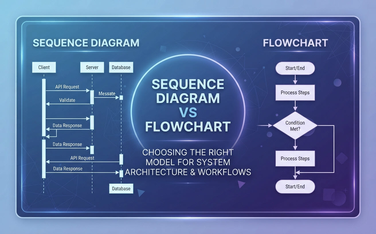 Sequence Diagram vs. Flowchart: When to Use Which (and Why It Matters)