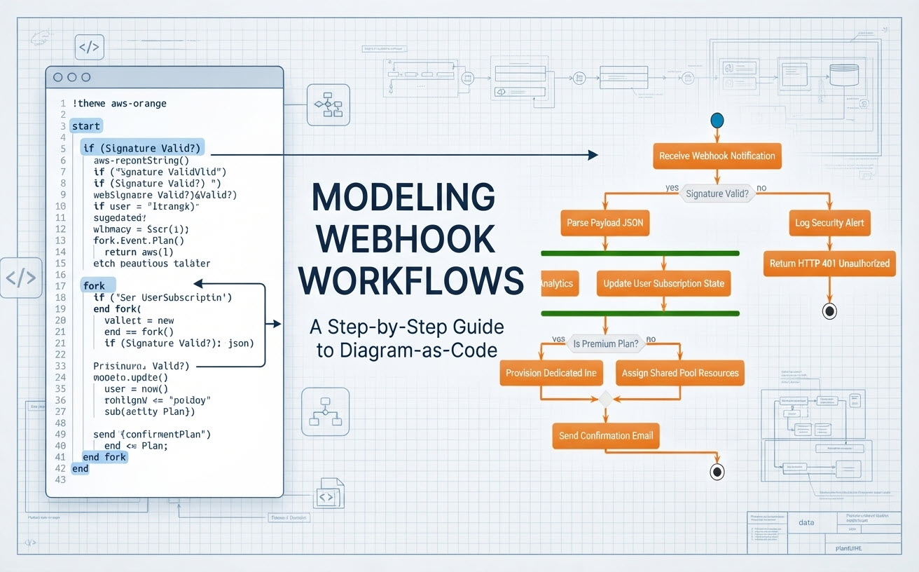 Building a Professional Webhook Workflow Diagram with PlantUML and VPasCode