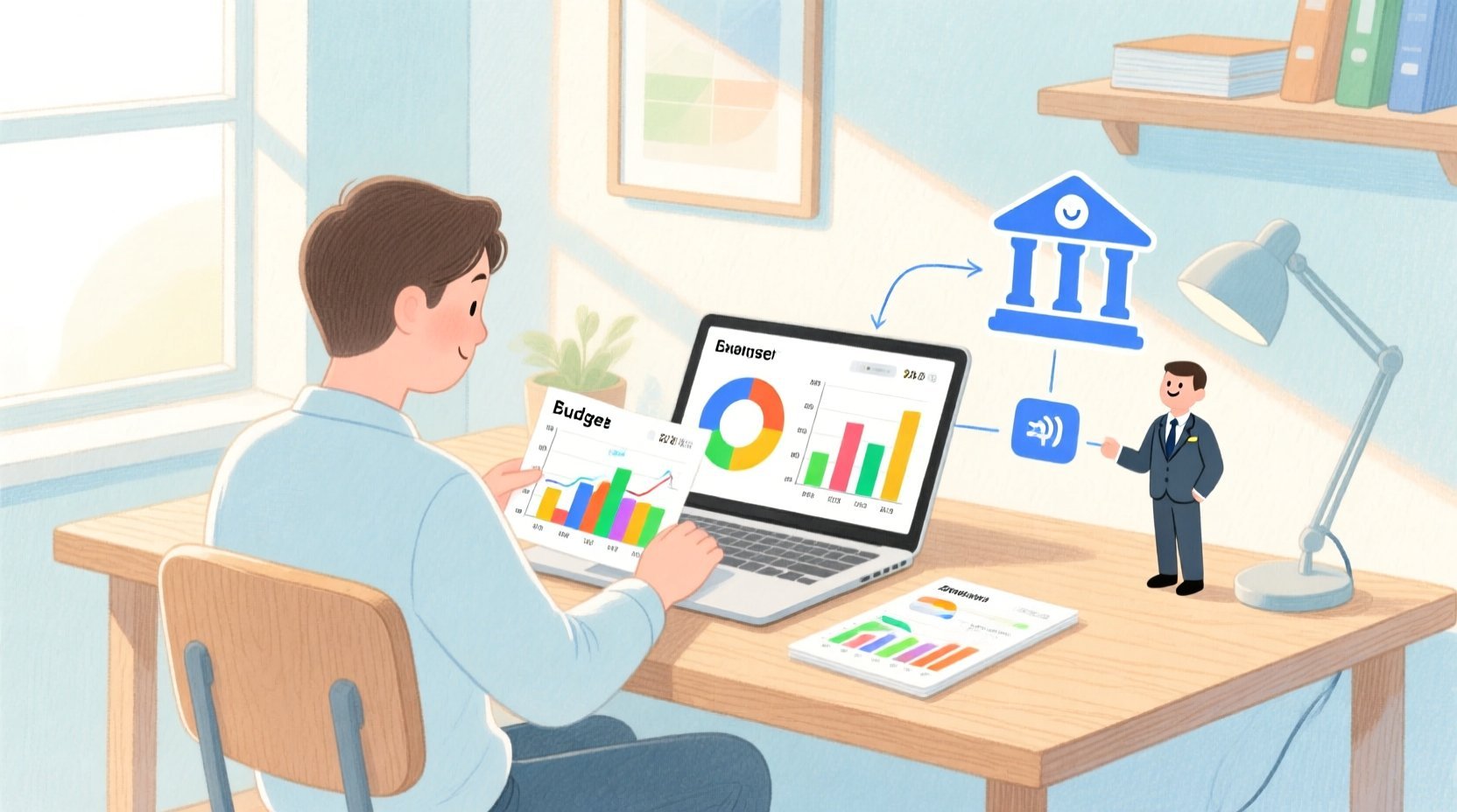 Mastering Financial System Modeling: A Budgeting and Expense Tracker Use Case Diagram in PlantUML - Real-world system problem context illustration