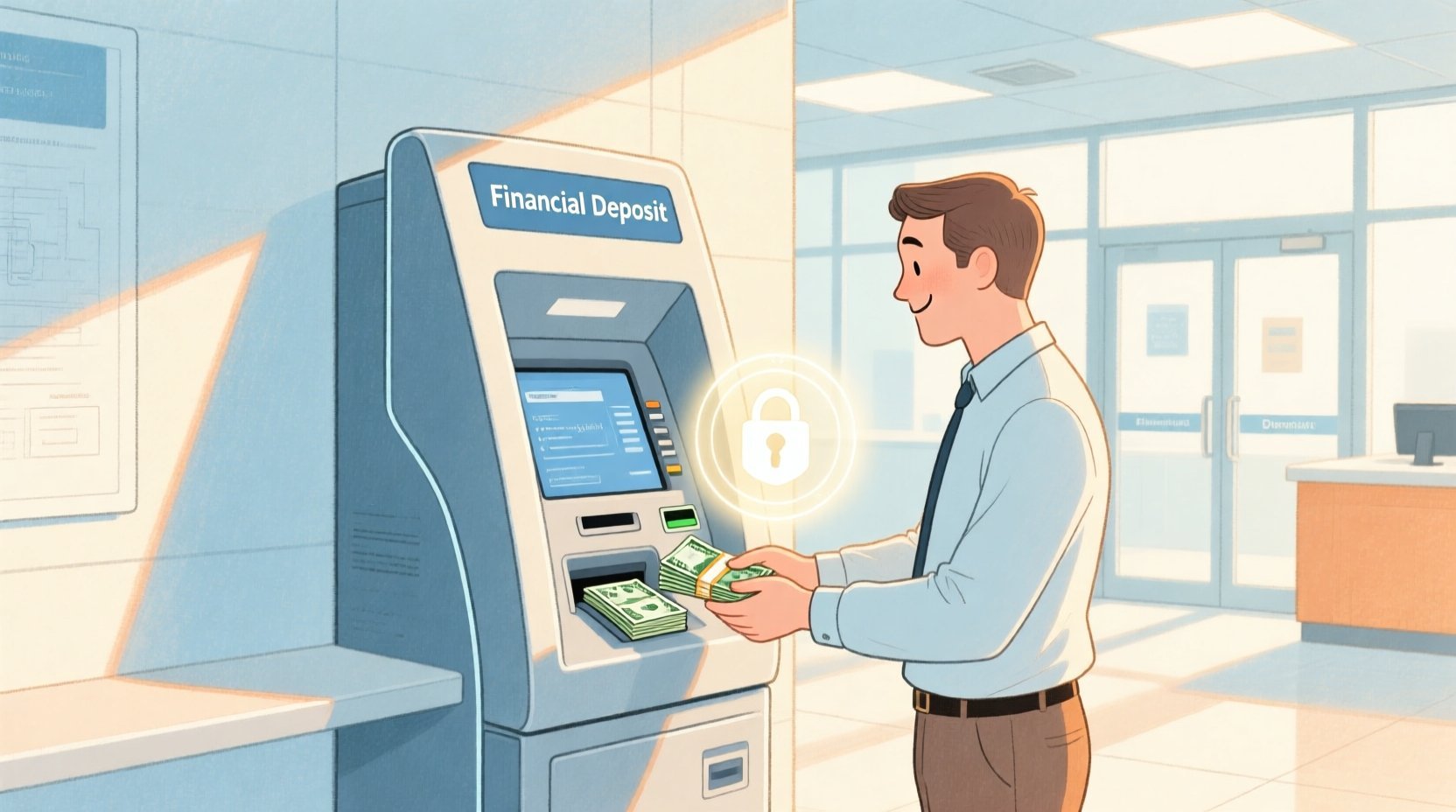 Mastering Financial Kiosk Workflows: A Cash Deposit Sequence Diagram in PlantUML - Real-world system problem context illustration