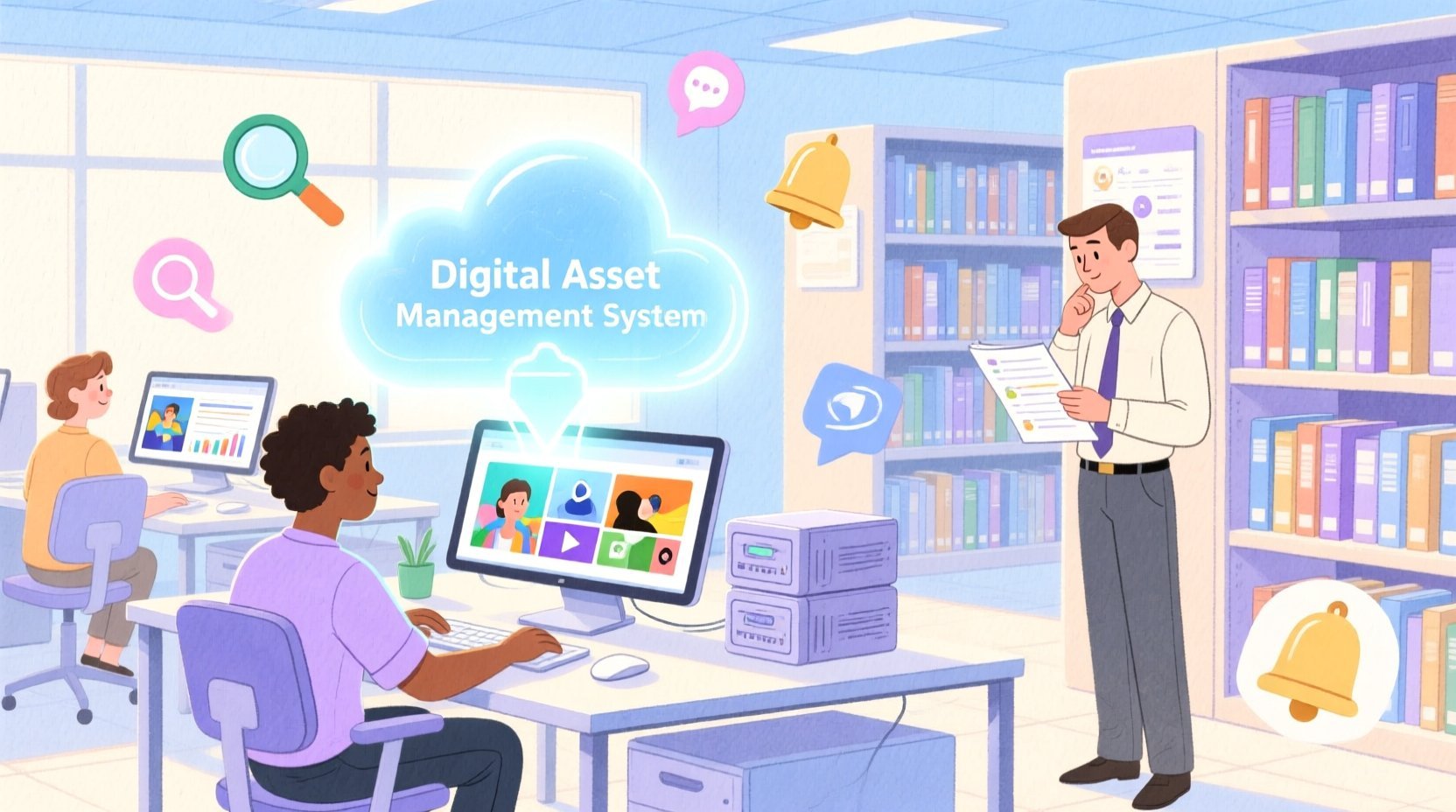 Mastering Digital Asset Management Use Case Diagrams with PlantUML - Real-world system problem context illustration