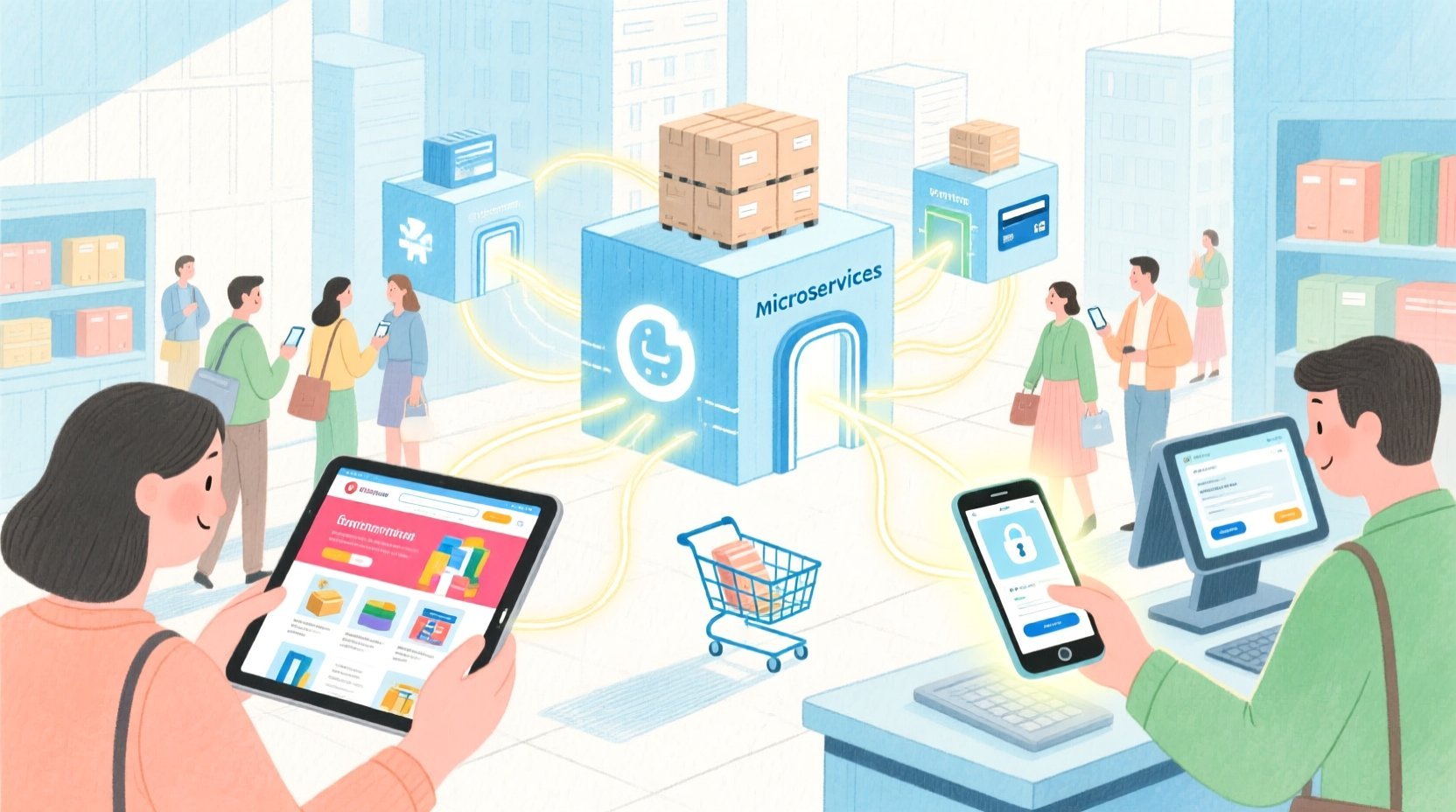 Mastering E-Commerce Architecture: A PlantUML Component Diagram Tutorial - Real-world system problem context illustration