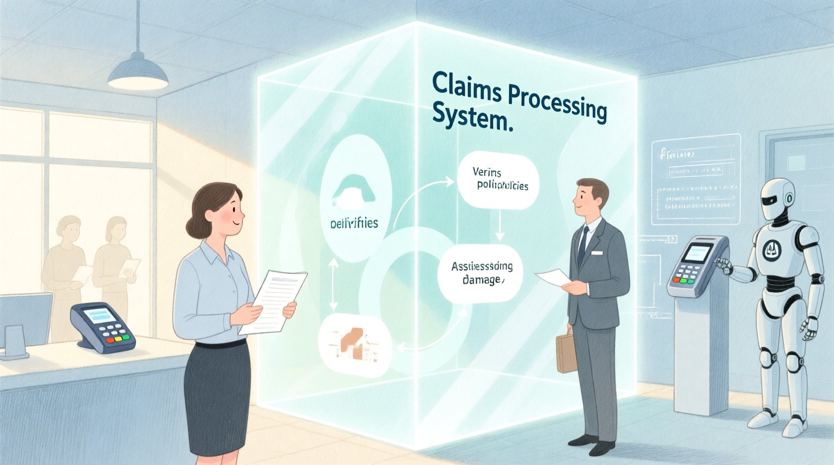 Mastering Insurance Claims Processing: A PlantUML Use Case Diagram Masterclass - Real-world system problem context illustration