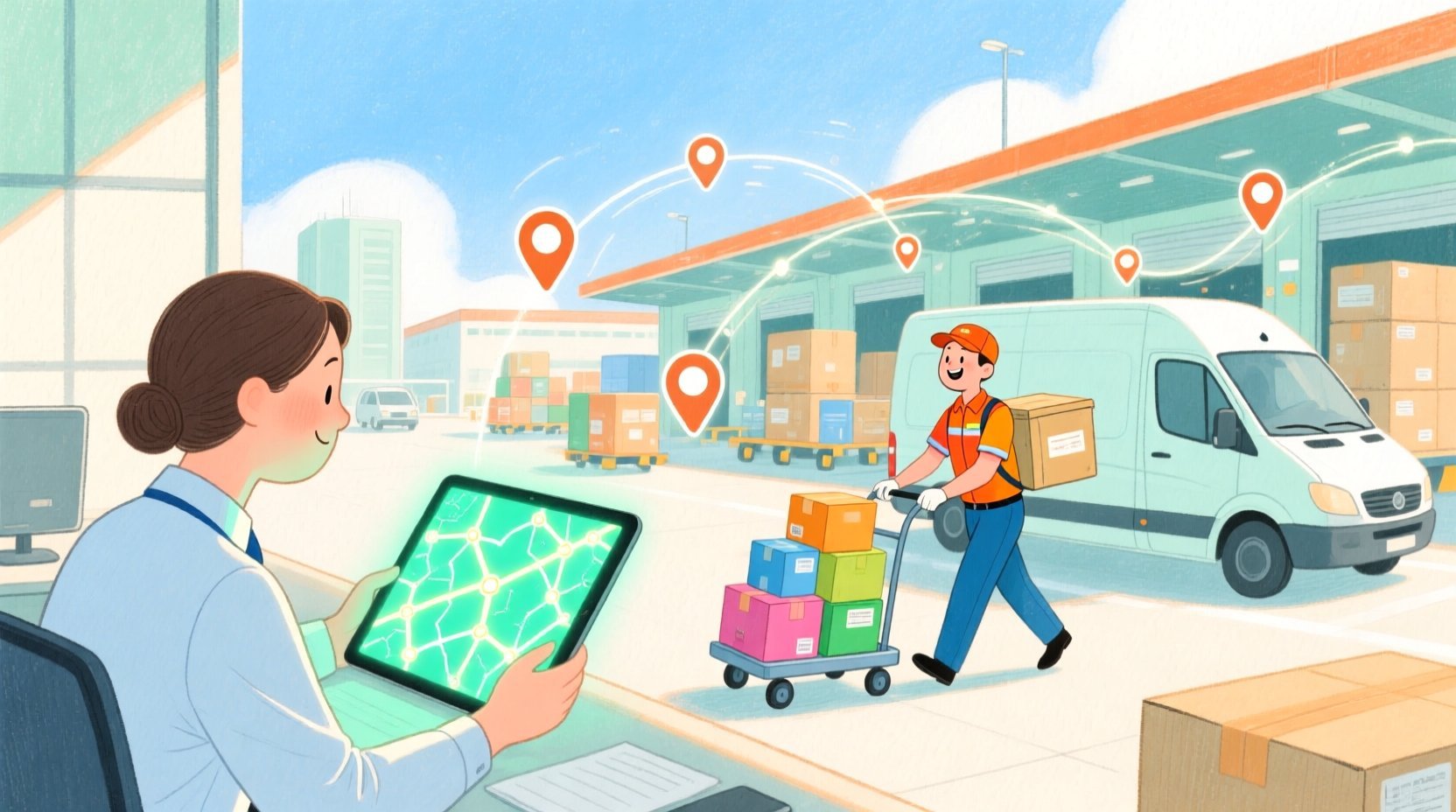 Mastering Logistics Modeling: Building a Last-Mile Delivery Routing System Use Case Diagram - Real-world system problem context illustration