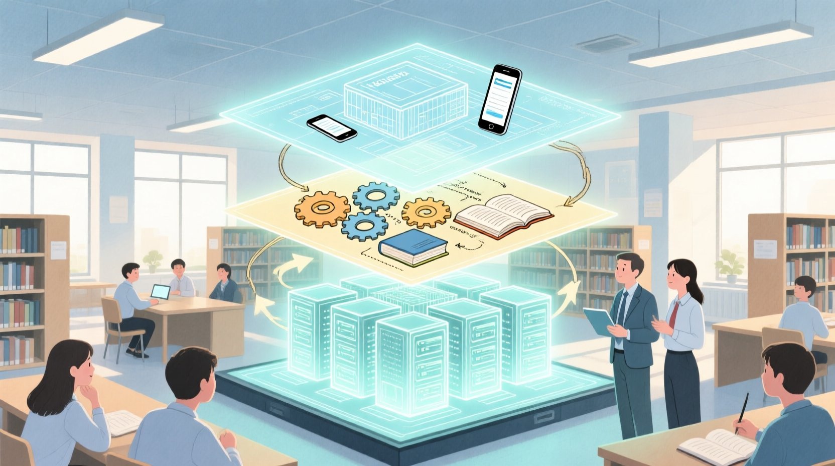 Real-world system context and operational workflow illustration