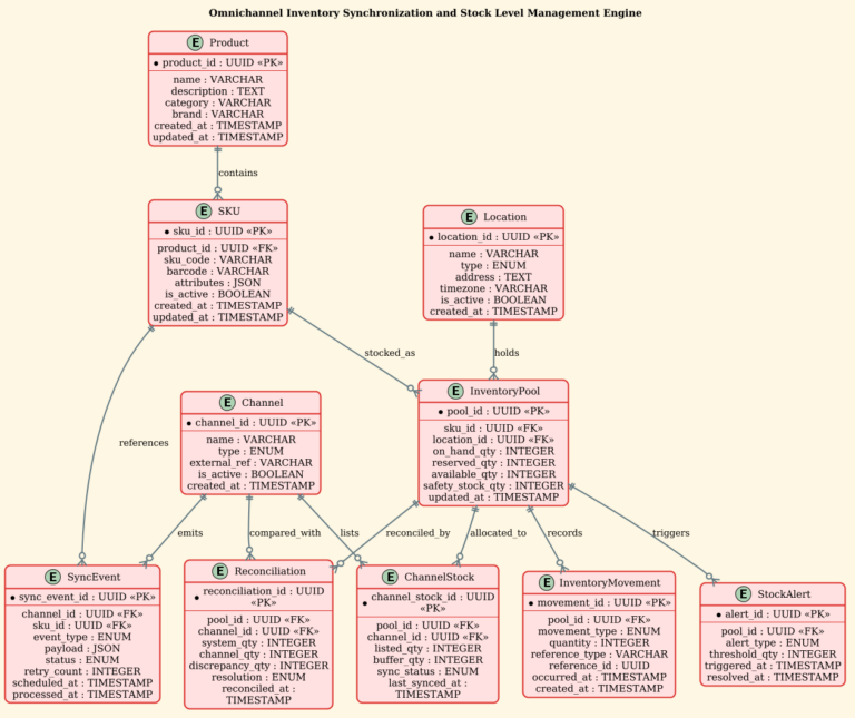 Mastering Omnichannel Inventory ERDs with PlantUML in VPasCode