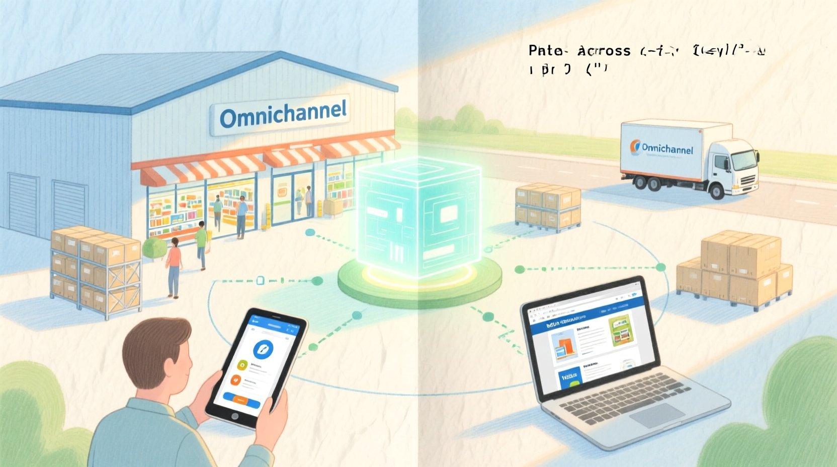 Real-world system context and operational workflow illustration