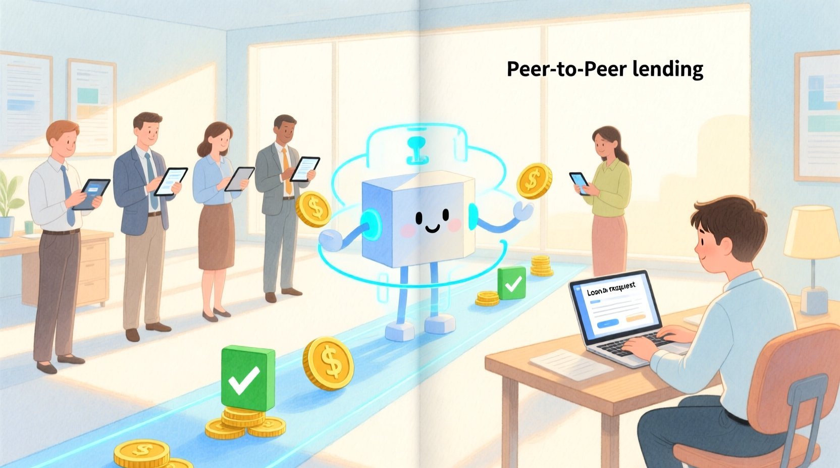 Mastering Financial Workflows: P2P Lending Loan Matching with PlantUML - Real-world system problem context illustration
