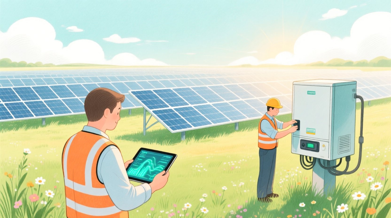 Architecting Renewable Energy Systems: A Solar Farm Management Class Diagram Masterclass - Real-world system problem context illustration