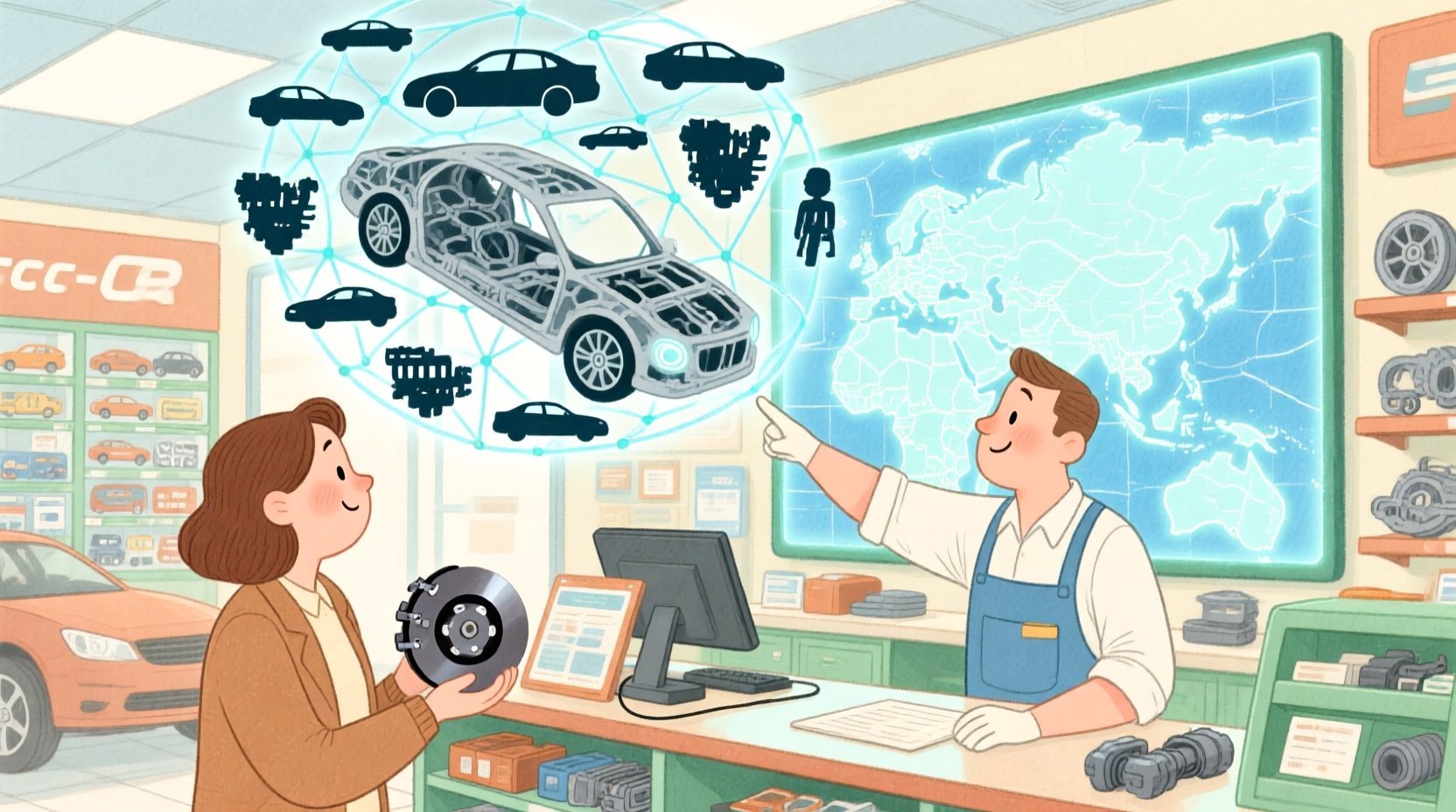 Real-world system context and operational workflow illustration