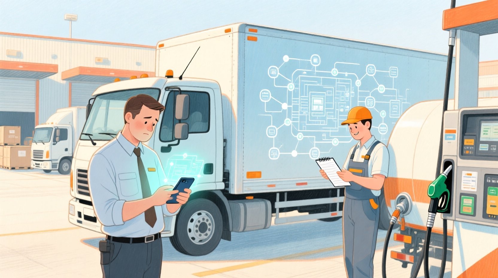 Real-world system context and operational workflow illustration