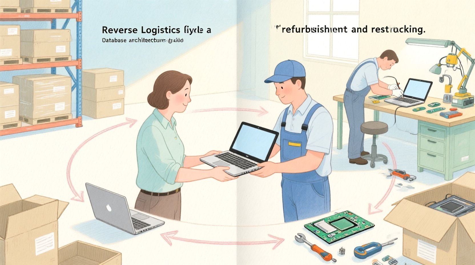 Sql Database Abstraction Reverse Logistics ERD with PlantUML | Free PlantUML Editor
